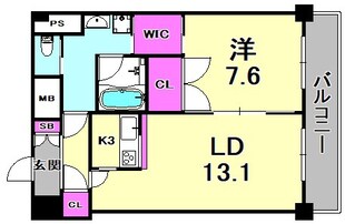 ベルファース尼崎の物件間取画像